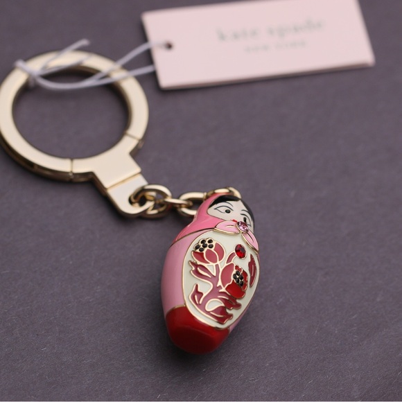 Kate Spade Russian Nesting Doll Key Ring - Picture 3 of 6